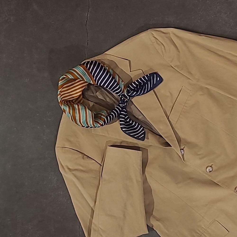 POLO BY RALPH LAUREN TAN 100% COTTON SPORT COAT BLAZER MADE IN ITALY - Picture 2 of 14